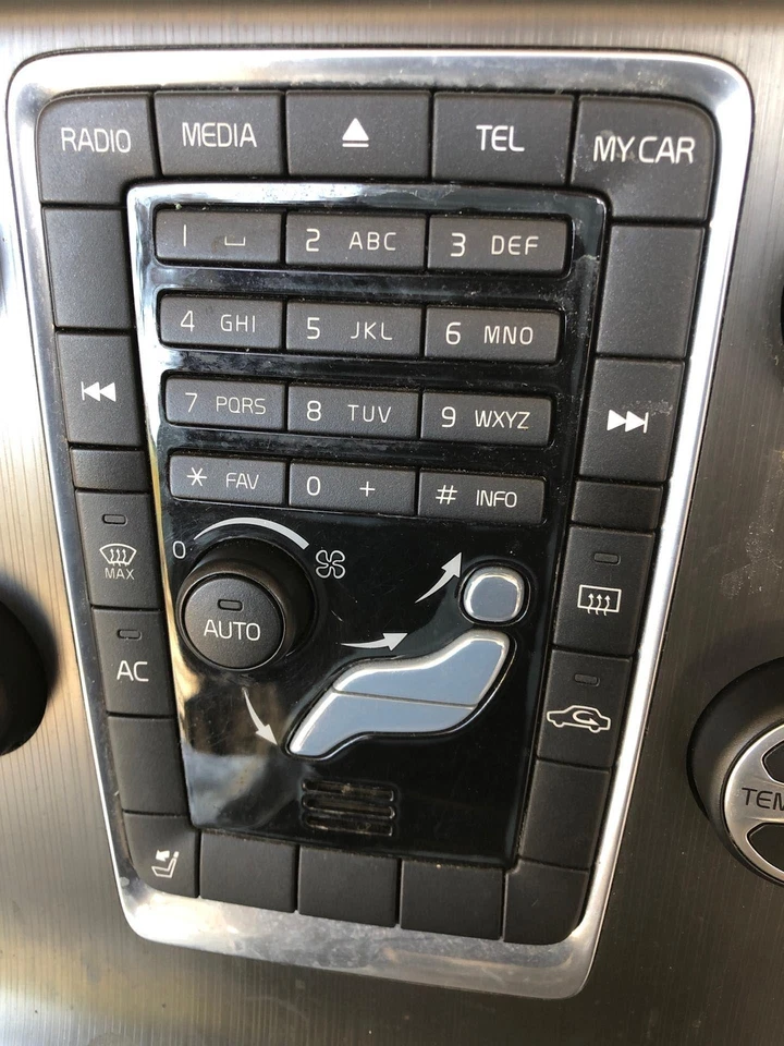 VOLVO S60 2014 2018 calefacción aire acondicionado y radio control interruptor ajuste OEM Foto 4 de 4