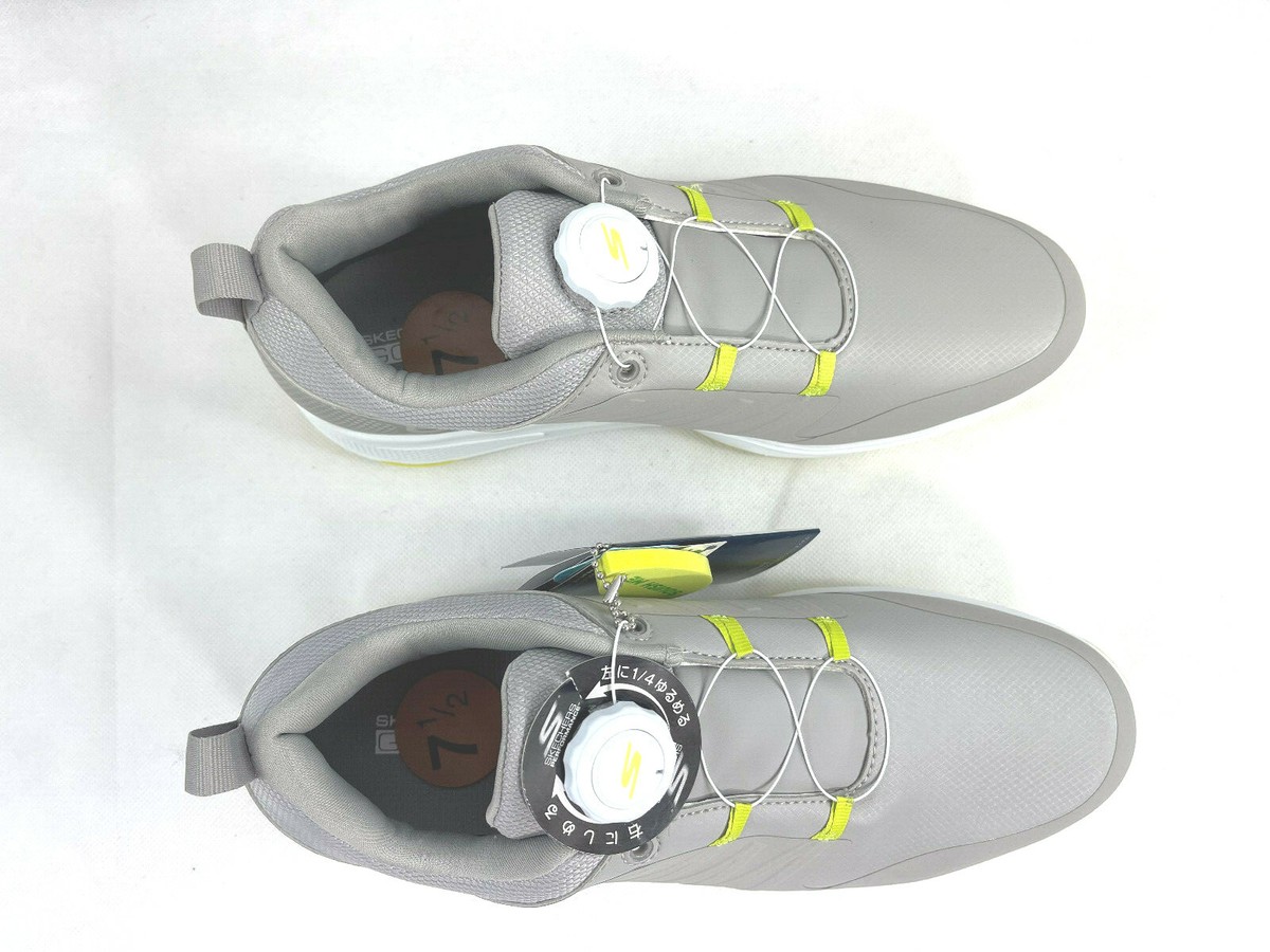 SKECHERS GOLF シューズ 7.5 グレー/ライム Skechers Go Golf Torque Twist Golf Shoes Grey/Lime Size M