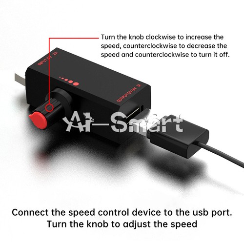 5W DC5V 2A Fan Controller Stepless Speed Control w/ Switch USB Protection Type-C - Picture 6 of 24