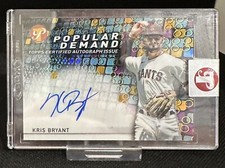 Kris Bryant Popular Demand Auto 2022 Pristine #PDA-KB Giants /50