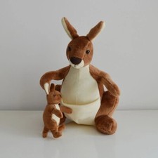 plush toy brown Kangaroo Mother  son soft stuffed doll Parent birthday gift