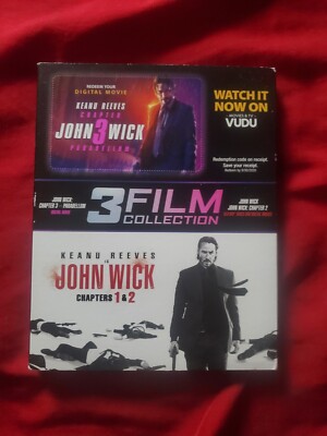 John Wick:  Chapters 1 & 2 ONLY (Blu Ray, 2019) Read Description 