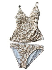 MICHAEL Michael Kors Chain Print Two Piece Bikini Set Womens S Beach Summer NEW