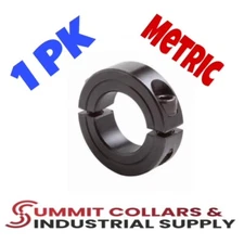 8MM Double Split 2-PC Clamp Shaft Collar Steel, Black Oxide NEW 1 PK