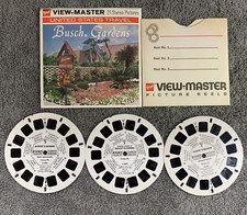 Busch Gardens GAF View Master 3 Reels Vintage 1970s Amusement Park Tampa Florida