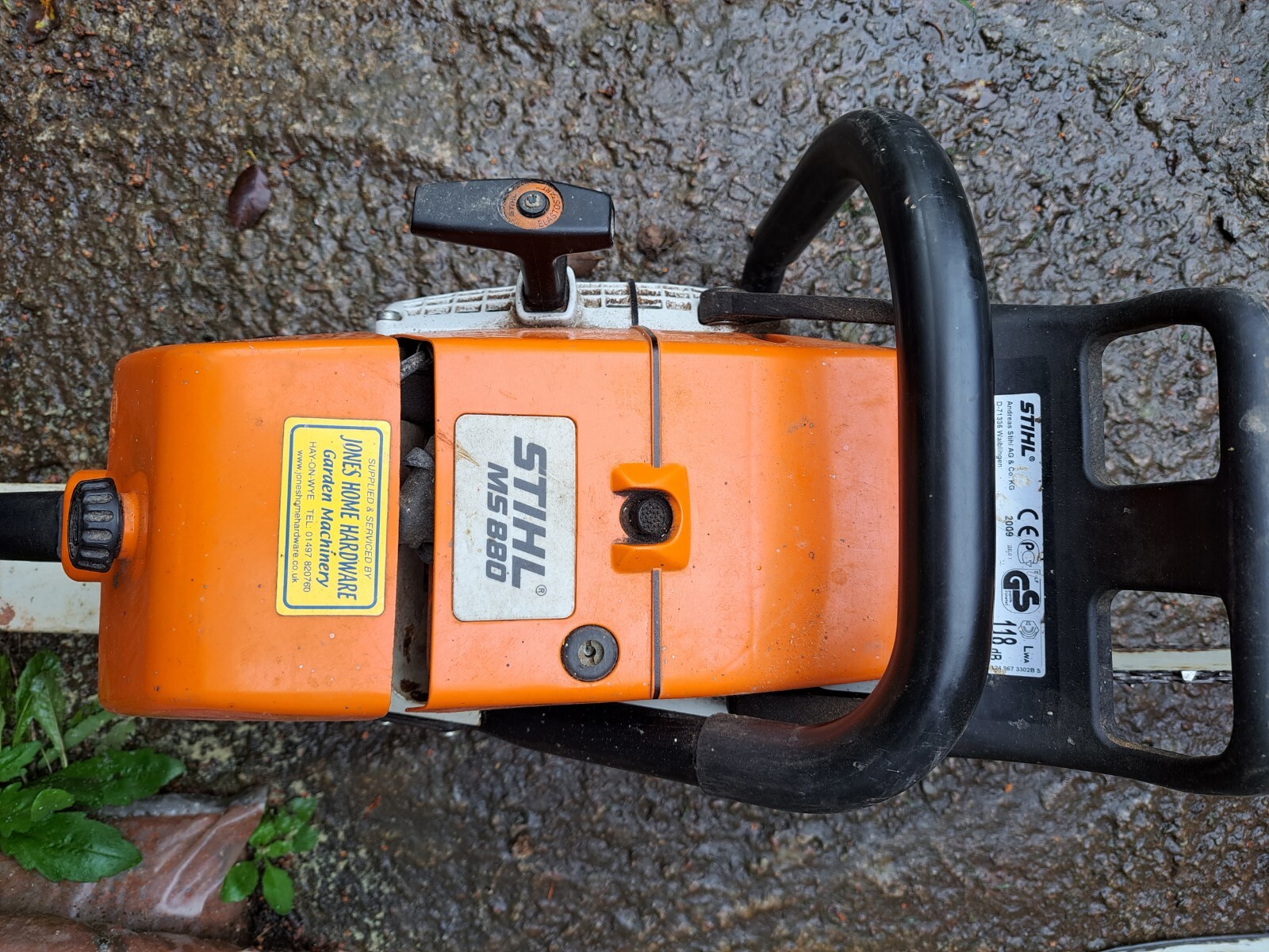 Stihl MS880 PETROL CHAINSAW 48 Inch Plus 36 Inch Bars Good Condition