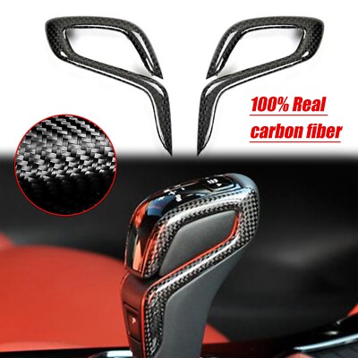 Real Carbon Fiber Replace Gear Shift Knob Cover Für BMW X3M X4M 2019+ M5 F90 18+