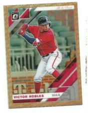 2019 DONRUSS OPTIC VICTOR ROBLES WE THE PEOPLE PRIZM REFRACTOR #174 #'d 04/76
