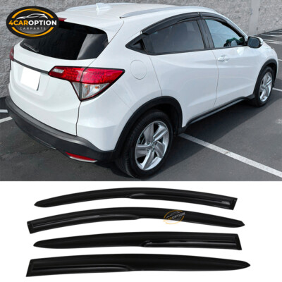 Fits 16-22 Honda HRV Mug Style Window Visors Rain Sun Guard Vent 4Pc Set