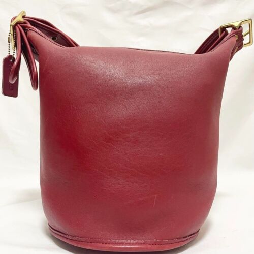 COACH Old Coach Vintage Shoulder Bag Leather - Afbeelding 1 van 8