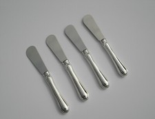 Buttermesser versilbert Klinge aus Edelstahl 4 Stück - neu