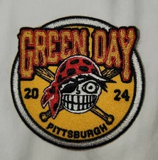 2024 Green Day Saviors Tour Patch Pittsburgh Sept 1 One Eyed Bastard Pirate