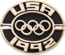 1992 Basketball Dream Team Olympic Games Gold Medal Pin LOA