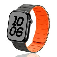 Magnetic Sport Band for Apple Watch Ultra 2 10 9 8 7 6 SE 42-49mm Silicone Strap