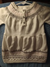 Adorable Toddler Girl's Sweater Dress by Carter's Sz. 24 Mo.-So Cute!!