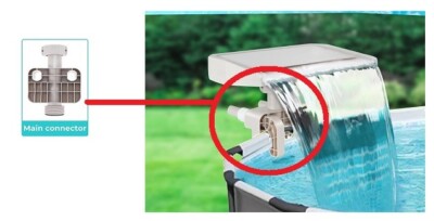   Main Connector Replacement Part for Above Ground Pool Fountain Waterfall
