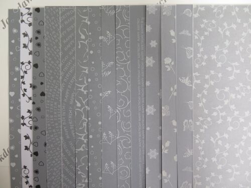 Mezcla de pergamino impreso 28 hojas A4 (2 de cada diseño) copos de nieve mariposas AM515 - Imagen 1 de 12