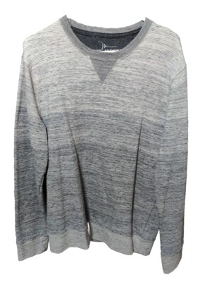 Marc Anthony Pullover Sweater Grey Hombre Crew Neck Long Sleeve Sweatshirt 
