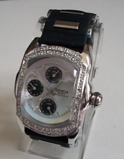 Men's Black & Silver Silicone Band  Fashion Dressy Casual Hip Hop Watch