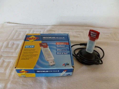 AVM FRITZ!WLAN USB Stick N - 300 MBit/s 20002420 WPA WPA2 Stick & Surf OVP