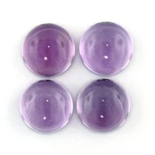 BRAZILIAN AMETHYST 14 MM ROUND CABOCHON ALL NATURAL SINGLE STONE F-4735