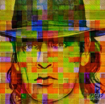 Hommage Udo Lindenberg Abstrakt  60x60cm 5 cm Galerien Keilrahmen Leinwandbilder