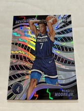 2022-23 REVOLUTION WENDELL MOORE JR 67/75 ASIA HOLO SILVER ROOKIE TIMBERWOLVES