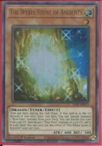 Yugioh | Ultra Rare 1st Ed NM | The White Stone of Ancients - LDS2-EN013 - Picture 1 of 1