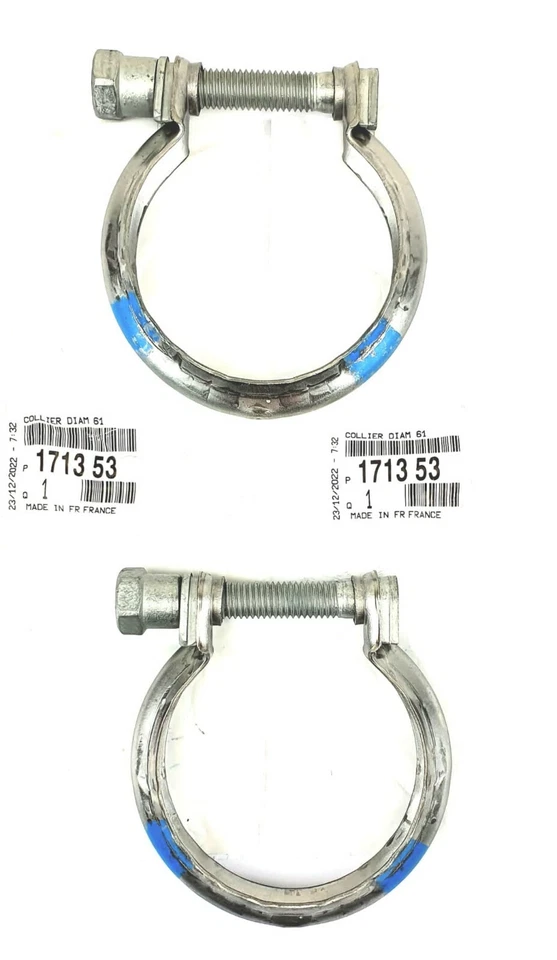 2x Originale Peugeot Schellen Ø67mm Rohrverbindung 205 307 806 Partner - 171353 - Изображение 2 из 3