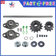 5/8"X16" Jackshaft 35Chain Sprockets with UCFL203 Pillow Block Bearings