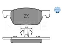 Bremsbelagsatz, Scheibenbremse Meyle 0252234220 FüR Opel