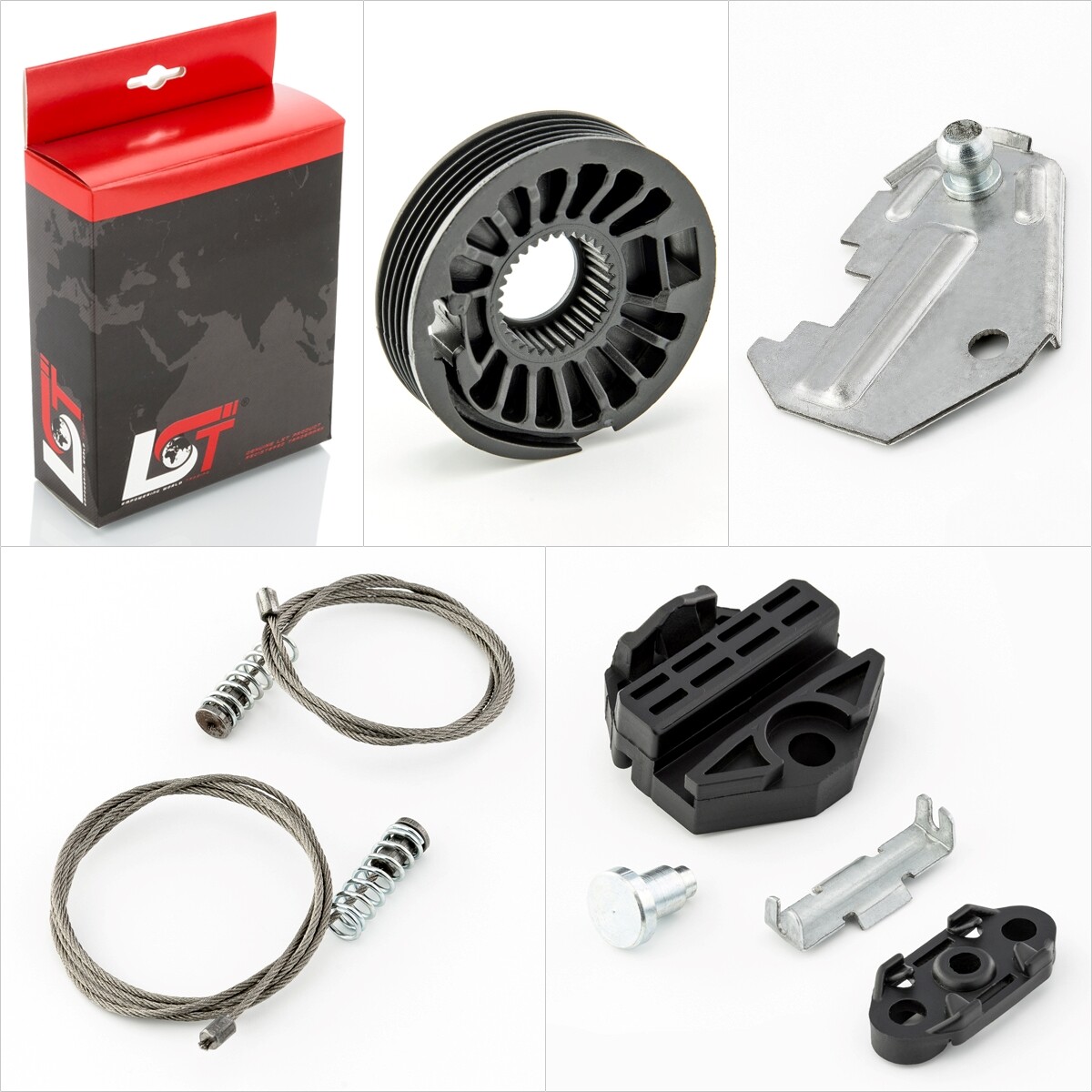Window Regulator Repair Kit Rear - Left For Opel Astra H