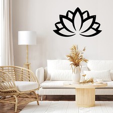 Flower Metal Wall Art Decor Wall Hanging for Home Garden Living Room Bedroom