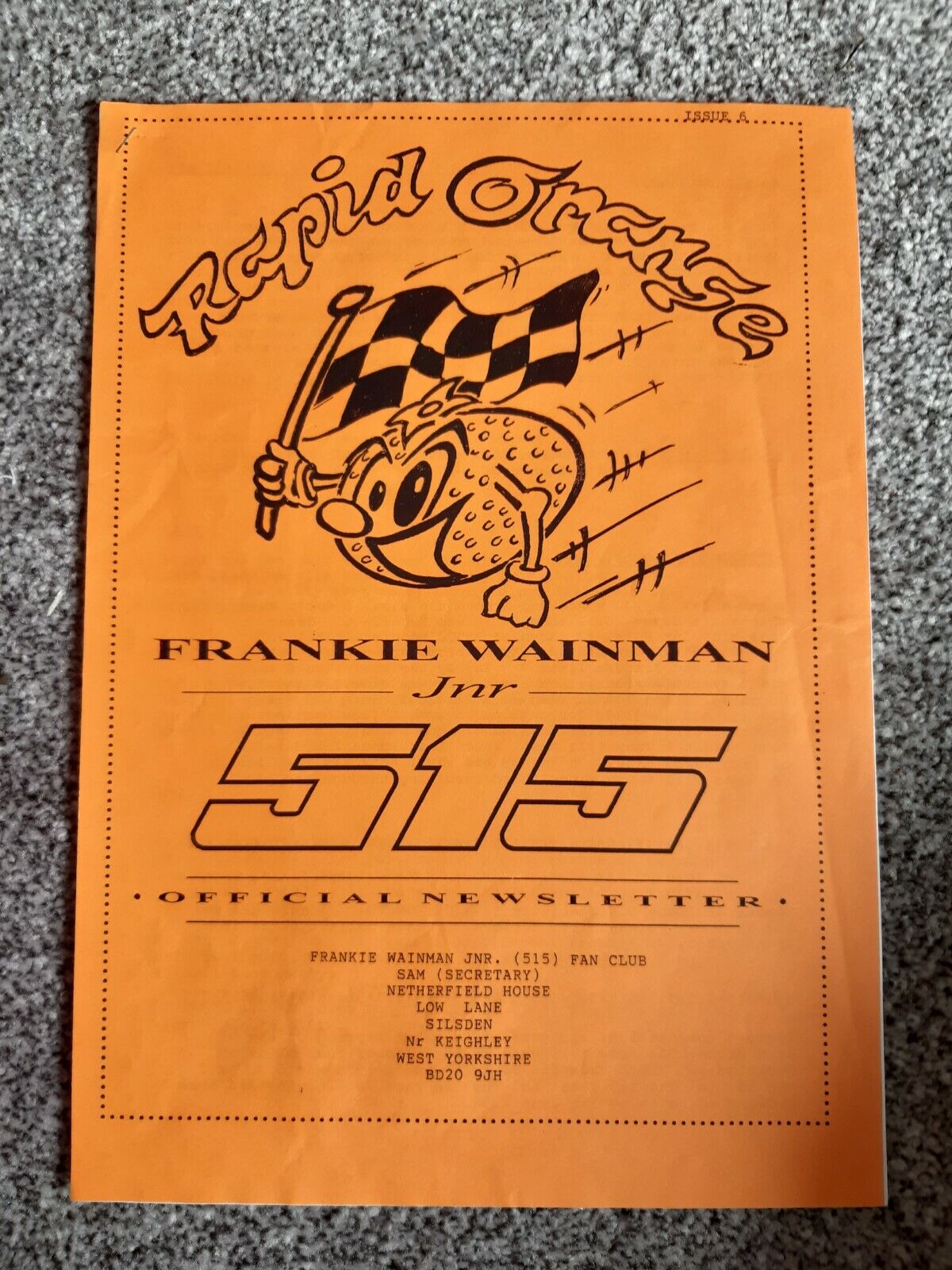 BriSCA Stock Car Frankie Wainman 515 Fan Club Newsletter Mar 1998  