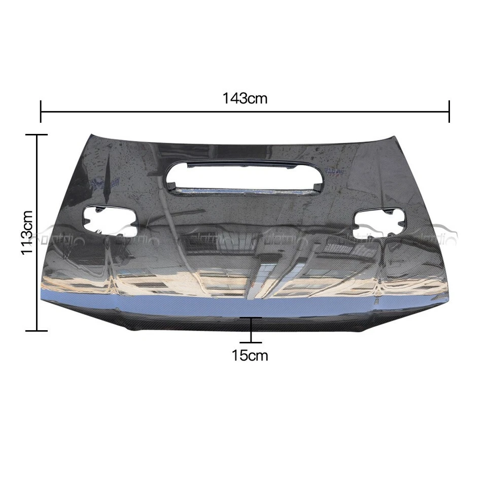 For 1997-2000 Subaru Impreza Carbon Fiber Front Engine Hood Panels Cover Bodykit - Imagem 2 de 4