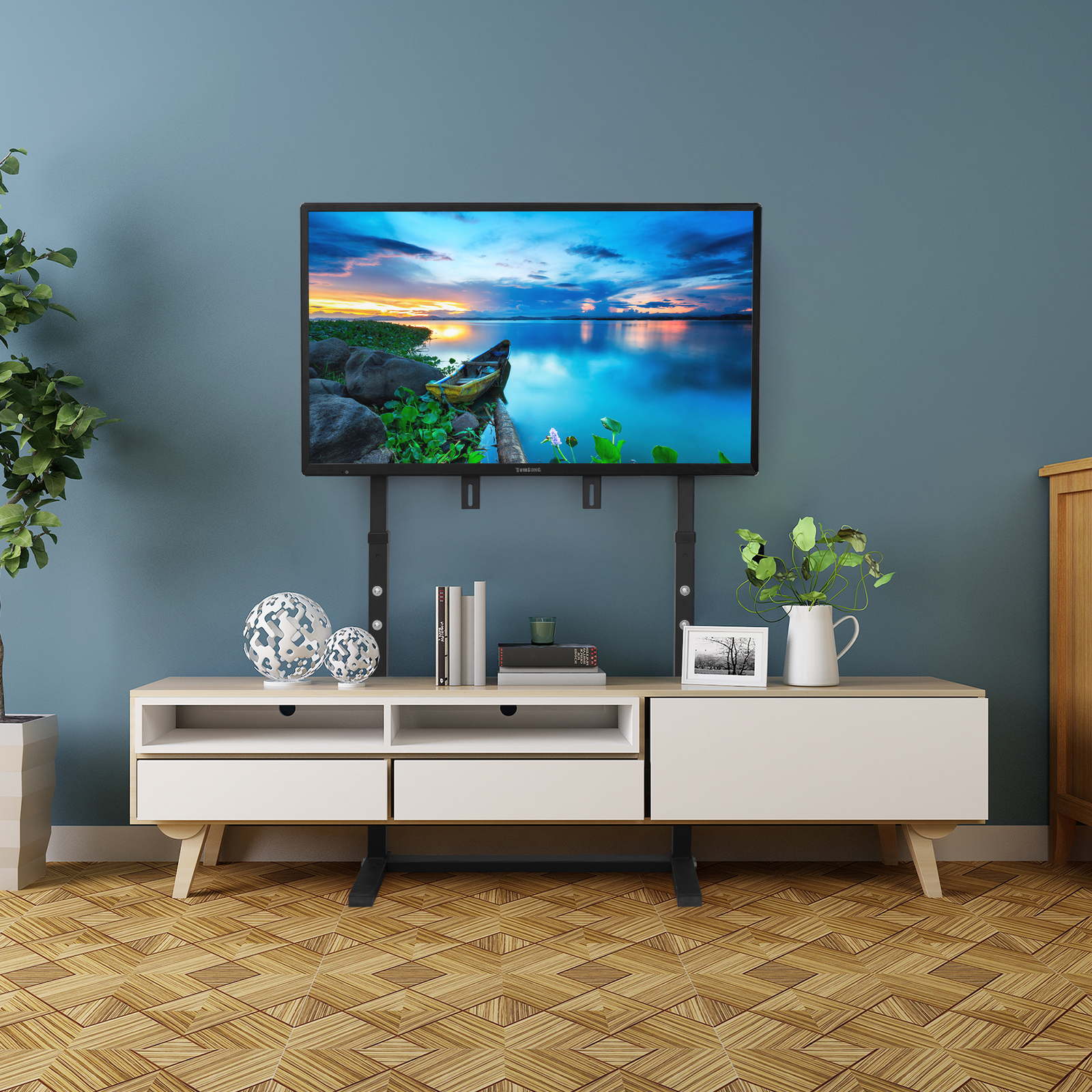 Base Mount Free Standing Tv Holder For 32-100" Samsung Lg Tcl