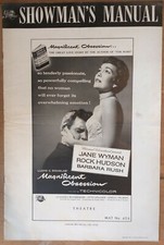 MAGNIFICENT OBSESSION, Jane Wyman, Rock Hudson, 1954, Pressbook 490