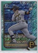 2022 Bowman Chrome Prospects Aqua Shimmer Refractor 1/125 Dariel Lopez 7sd