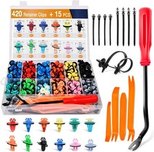 420Pcs Fender Moulding Clips Assortment Kit with Sealer Door Trim Panel Retainer