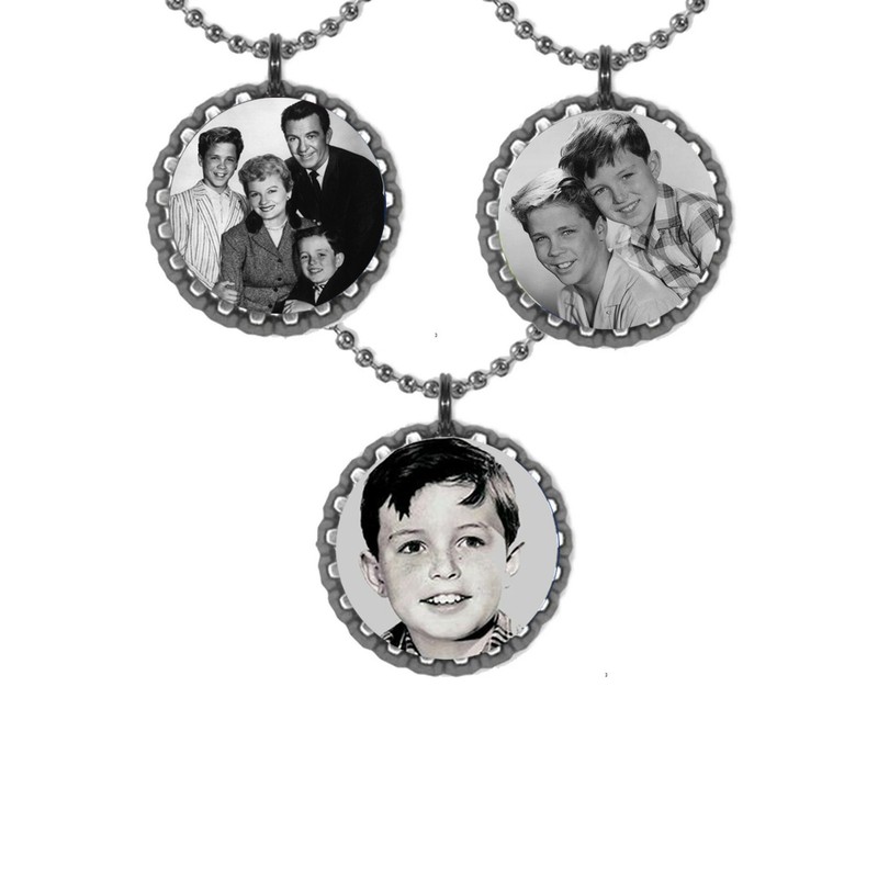 Leave It to Beaver Actor necklaces 3 complete necklace set of 3 television show