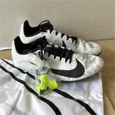 Nike Rival Sprints 9 907564-005 Track  Field Running Shoes White/Black US 11.5