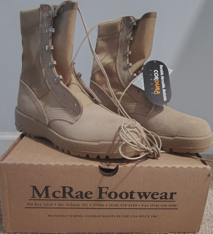McRae Footwear Desert Tactical Boots Beige Men's US 8.5 Medium MPN 3187