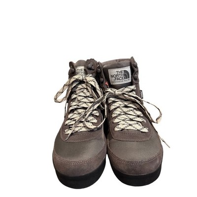 The North Face Womens Gray Waterproof Hiking Boots Lace Up Ankle Boots