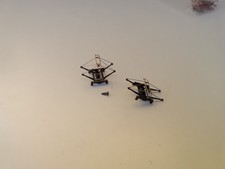 LIMA COPPIA PANTOGRAFI META' ANNI '70 CON VITE X  ATTACCO -14