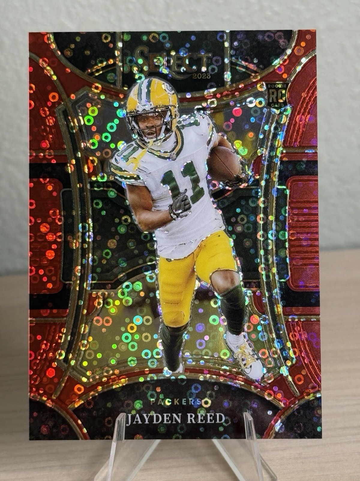 2023 Panini Select - Suite Level Jayden Reed Red Disco Prizm - BOOKEND 49/49 ✨