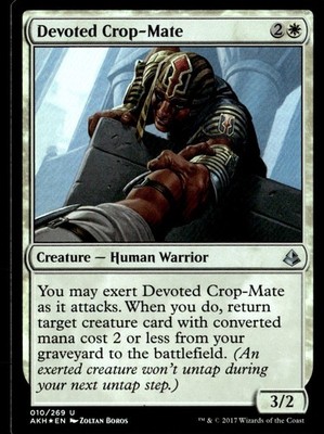 2017 Amonkhet Foil  Devoted Crop-Mate Expansion/Uncommon #10