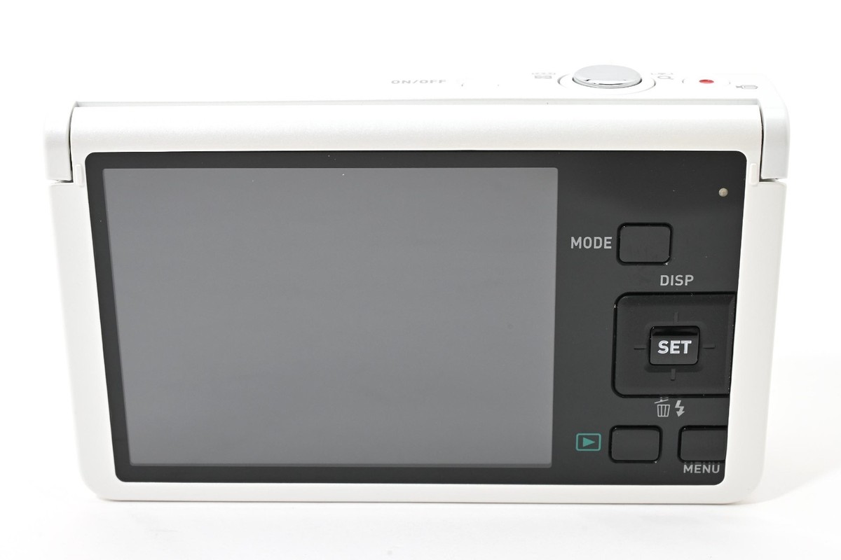 CASIO HIGH SPEED EXILIM EX-ZR70 White Digital Camera Selfie Tilt