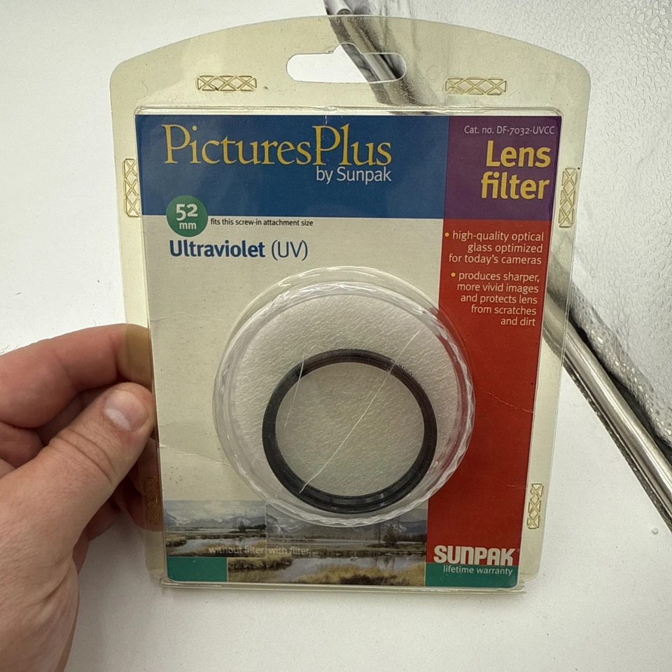 SUNPAK PICTURES PLUS 52MM ULTRAVIOLET (UV) FILTER - SEALED *READ* - Image 2 of 4