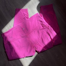 Lululemon High Rise SONIC PINK Plus Size 20 Leggings, Nulux Crop 23 inch Inseam