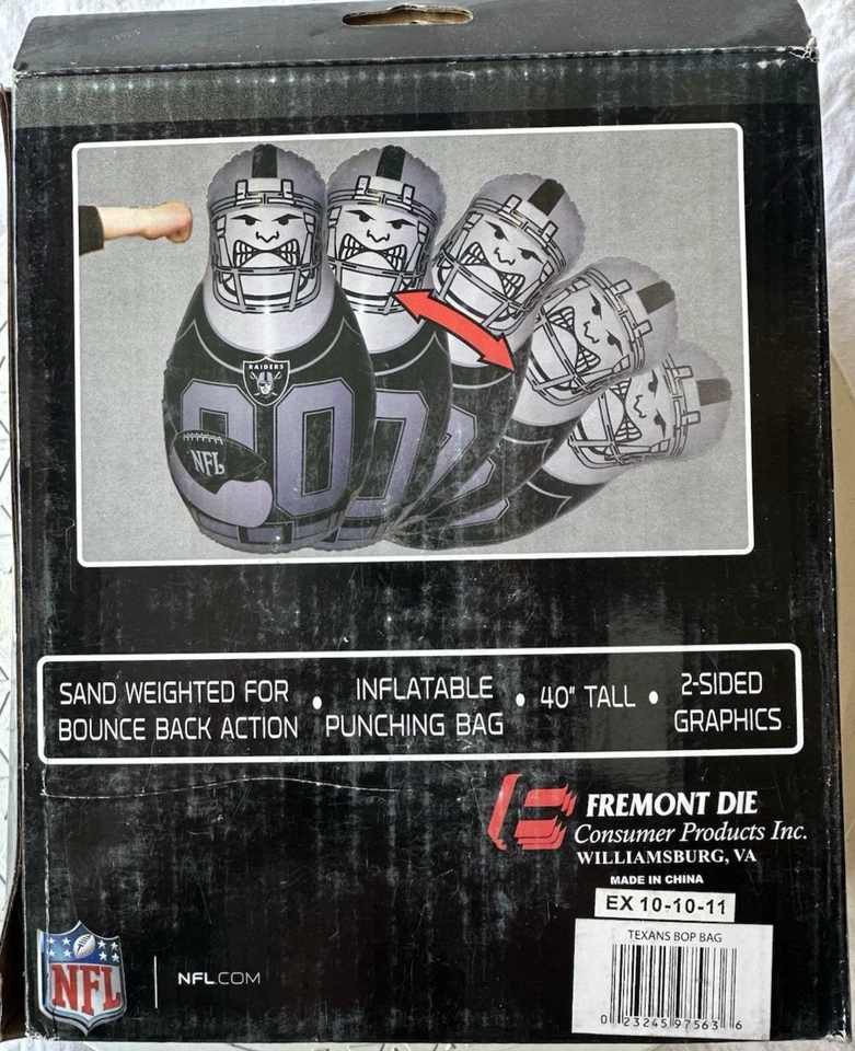 Bolsa inflable Fremont Die Tackle Buddy NFL Houston Texans nueva en caja (17-3) Foto 2 de 4